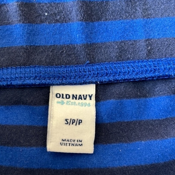 EUC, OLD NAVY, Blue Black Stripes, Pencil, Skirt, Size SP, Stretch, Cotton Blend - Picture 5 of 9